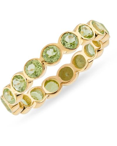 Auree Ortigia Peridot Gold Vermeil Ring - Green
