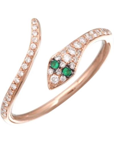 770 Fine Jewelry Diamond Pave Snake Ring - Metallic