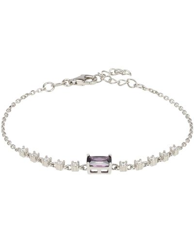 LÁTELITA London Claudia Gemstone Bracelet Silver Lilac Amethyst - Metallic