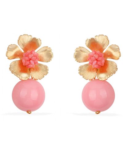 Pats Jewelry Coral Earrings - Pink
