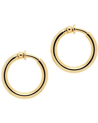 Emma Holland Jewellery Hoop Clip On Earrings - Metallic