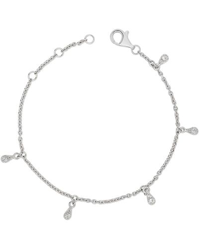 Lucy Quartermaine Skinny Drip Multi Bracelet With White Topaz - Metallic