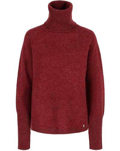 tirillm "cosy" Chunky Turtle Neck Pullover - Red