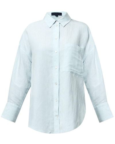 Helen Mcalinden Rylie Linen Shirt - Blue