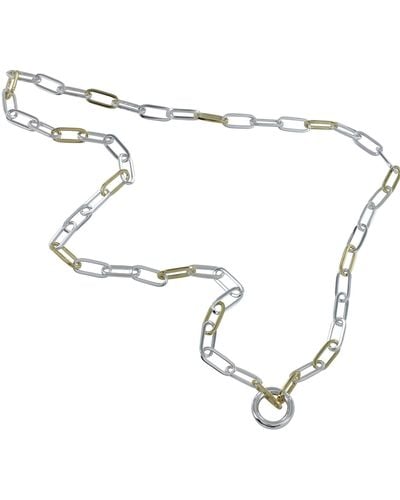 Reeves & Reeves Two Tone Cleo Necklace - Metallic