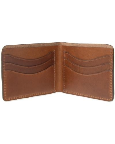 VIDA VIDA Luxe Tan Leather Wallet For Cards - Brown