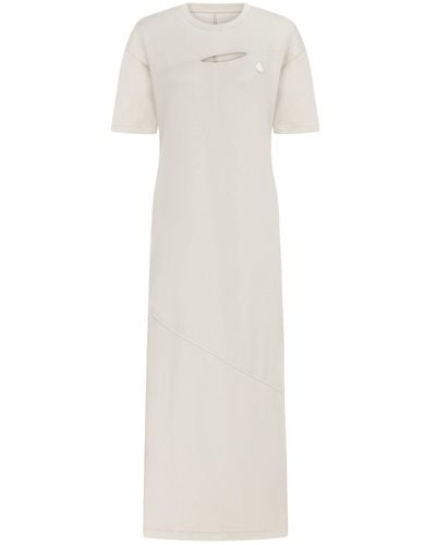 Nocturne Long Dress With Cutout Detail - White