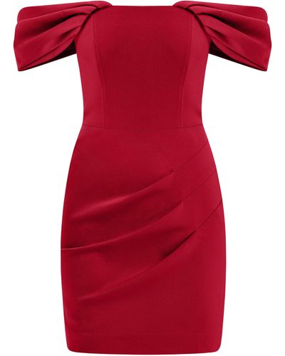 Tia Dorraine Evoking Glamour Mini Dress - Red