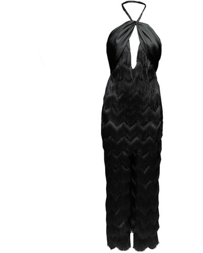Angelika Jozefczyk Florence Fringes Gown - Black