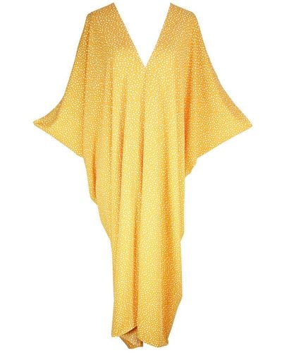 Jennafer Grace Luminance Caftan Kaftan Dress - Yellow