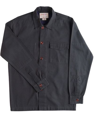 Uskees 3003 Buttoned Workshirt – Charcoal - Black