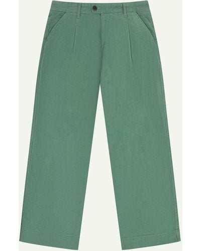 Uskees Cord Boat Trousers - Green
