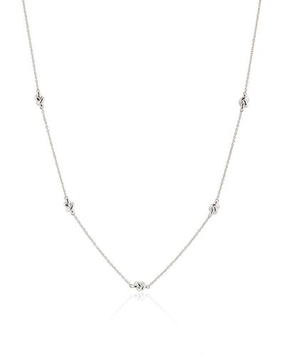 Auree St Ives Knot Necklace - Metallic