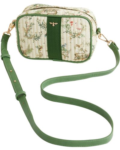 Fable England Fable Toile De Jouy Olive Camera Bag - Green