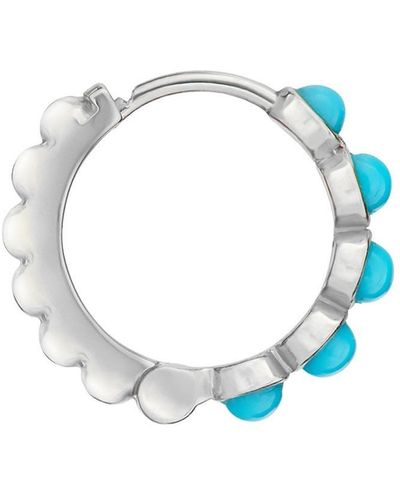 Dower & Hall Azure Turquoise Hoop - Blue