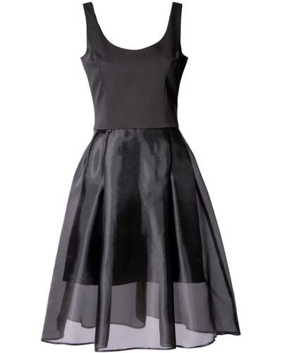 VIKIGLOW Gaia Little Dress With Organza Frill - Black