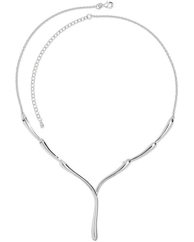Lucy Quartermaine Single Melting Necklace - Metallic
