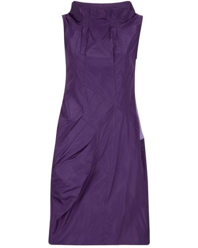 James Lakeland Sleeveless Taffeta Dress - Purple