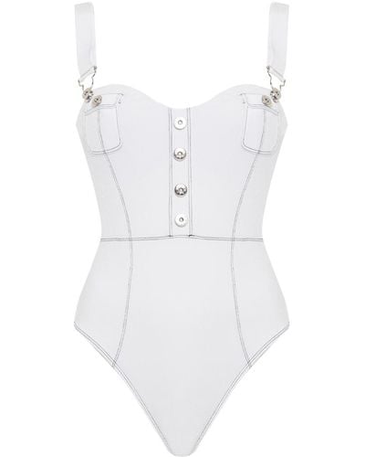 Movom Oasis Salopette Swimsuit - White