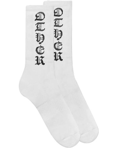 Other Other Old English Socks - White