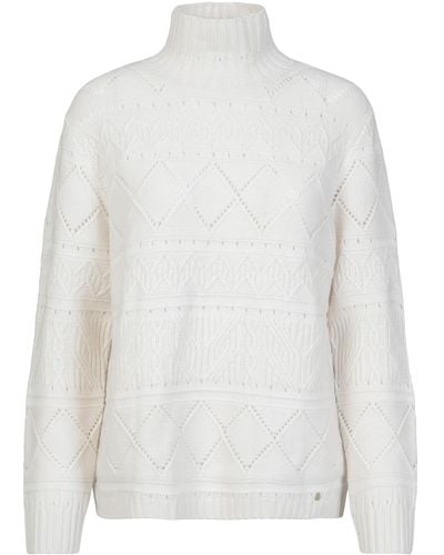 tirillm "maja" Soft Texture Knitted Pullover - White