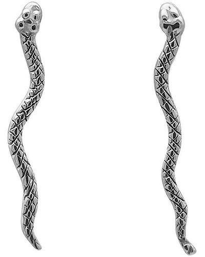 Sophie Simone Designs Earrings Mini Serpentine Rectos - Black