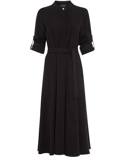 James Lakeland Roll Sleeve Midi Dress - Black