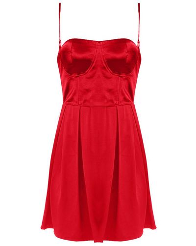 Movom Scarlet Mini Bustier Dress - Red