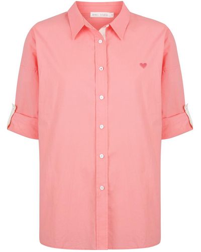 Bande Studio Iris Classic Oversize Geranium Pink Shirt