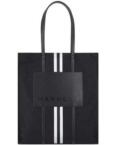 MARHEN.J Canvas Big Shoulder Bag - Black