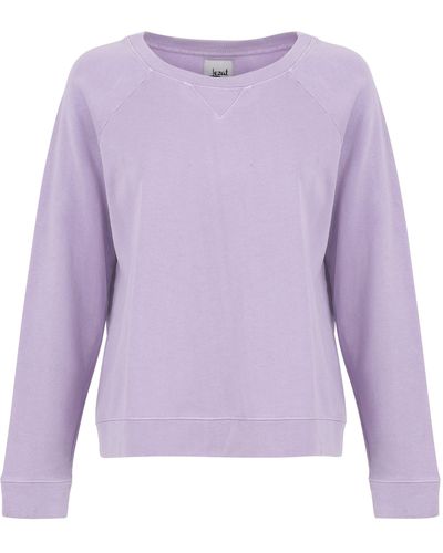 Lezat Melody Everyday Natural Pullover Sweatshirt - Purple