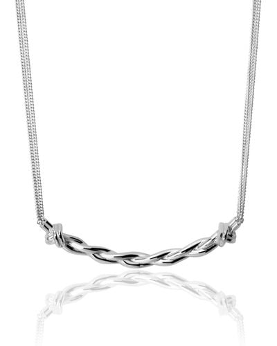 TANE MEXICO 1942 Braided Necklace - Metallic