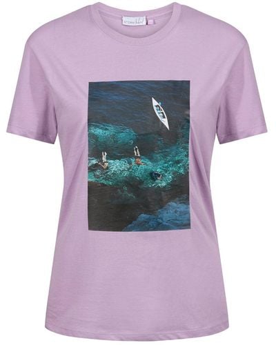 Storm Label Amalfi Lavender Printed T-shirt - Pink