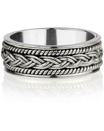 Charlotte's Web Jewellery Celtic Loyalty Spinning Ring - White