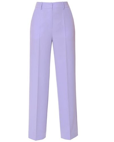 AGGI Suzie Lavender High Waist Wide Leg Pants - Purple