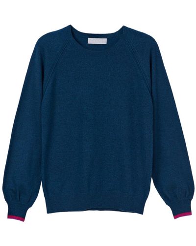 Cove Jenny Teal Cashmere Sweater - Blue