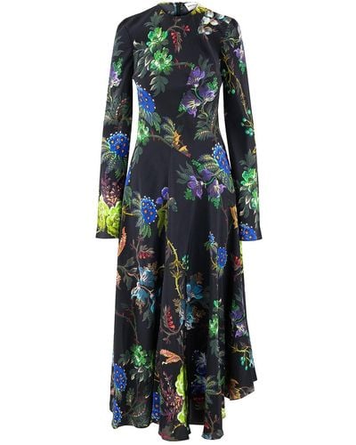 Klements Zennor Dress Witchflower Print - Green