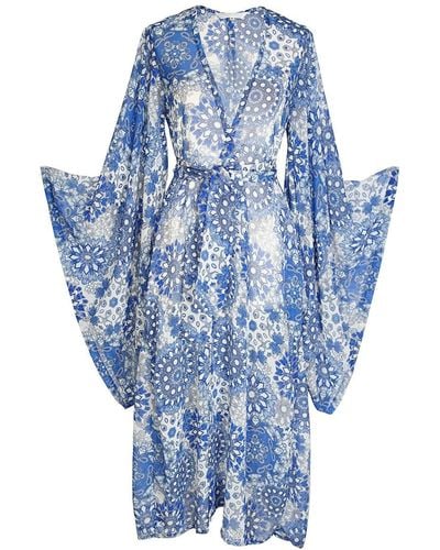 Jennafer Grace Mystic Mandala Kimono - Blue