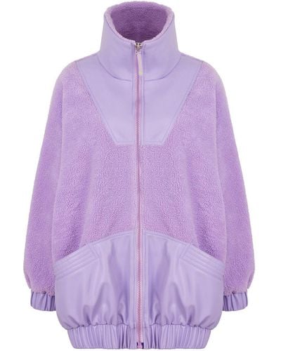 Nocturne Oversized Coat Lilac - Purple