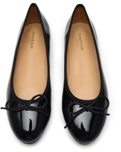French Sole Amelie Patent - Black