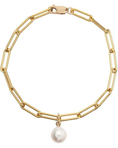 Ora Pearls Aetia Pearl Chain Bracelet - Metallic