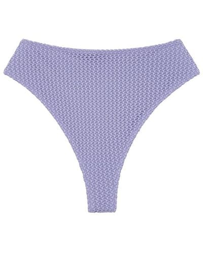 Montce Lavender Crochet Paula Bikini Bottom - Purple