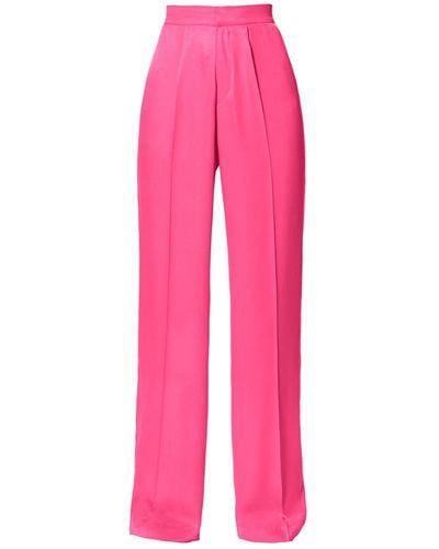 AGGI Jessie Satin Barbie Pink Wide Trousers