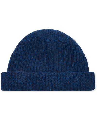 Burrows and Hare Donegal Beanie Hat - Blue