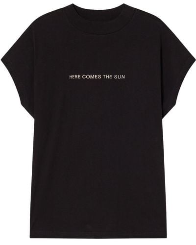 Thinking Mu Here Comes The Sun T-shirt - Black