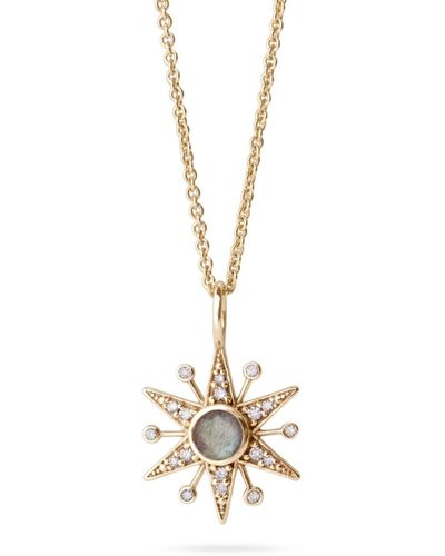 Zohreh V. Jewellery Limited Edition Diamond & Labradorite Star Pendant 9k - Metallic