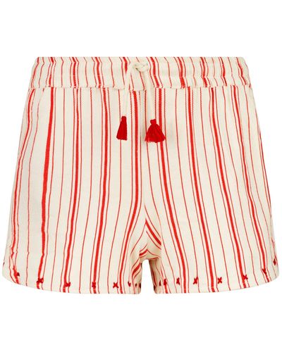 Boutique Kaotique Moroccan Red Stripped Beach Shorts