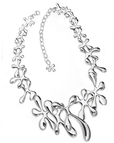 Lucy Quartermaine Large Splash Necklace - Metallic