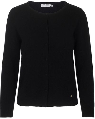 tirillm "emilie" Basic Cashmere Cardigan - Black
