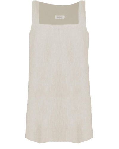 Larsen and Co Neutrals Pure Linen Paxi Dress In Natural